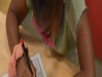 A picture of a student drawing A picture of a student drawing